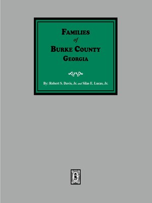cover image of Families of Burke County, Georgia
